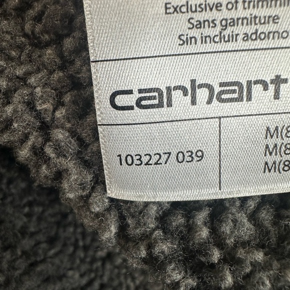 SOLD!!!! Carhartt Shacket Gray Plaid Sherpa Fleece Lined 103227 Jacket size M - Picture 5 of 6